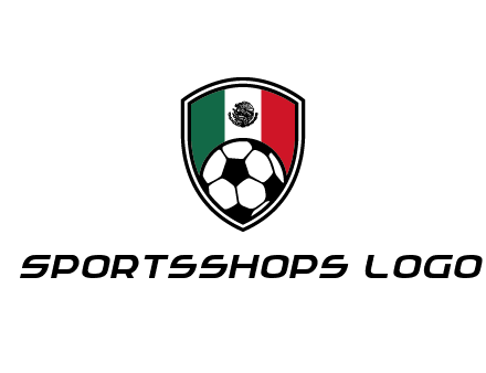 soccer inside mexico shield Logo