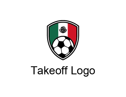 soccer inside mexico shield Logo