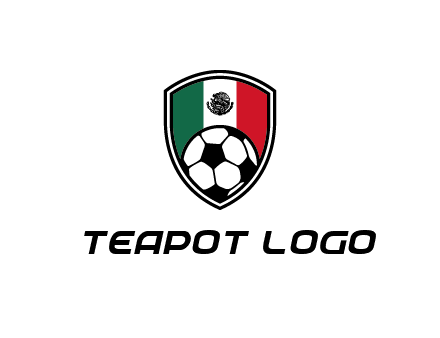 soccer inside mexico shield Logo