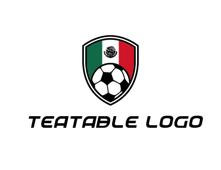 soccer inside mexico shield Logo