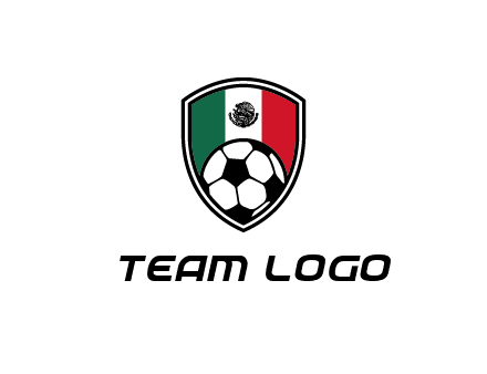 soccer inside mexico shield Logo
