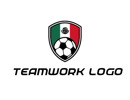 soccer inside mexico shield Logo