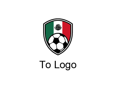 soccer inside mexico shield Logo