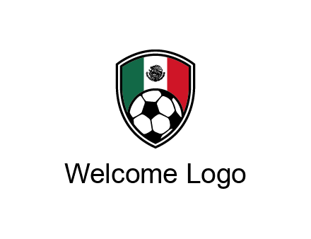 soccer inside mexico shield Logo
