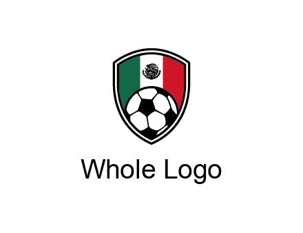 soccer inside mexico shield Logo