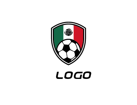 soccer inside mexico shield Logo