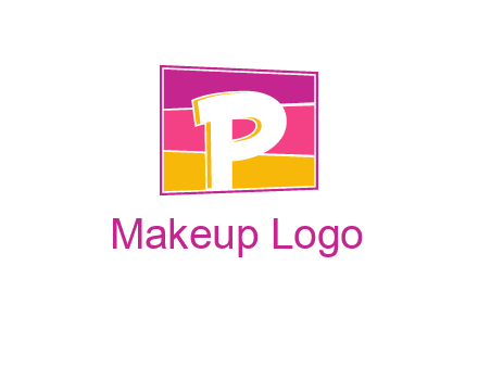 Letter P in square logo