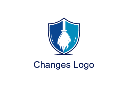 head of mop logo for cleaning services