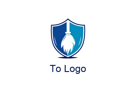 head of mop logo for cleaning services
