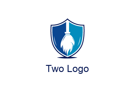 head of mop logo for cleaning services