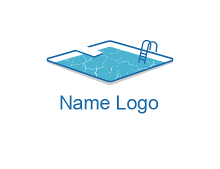 swimming pool logo
