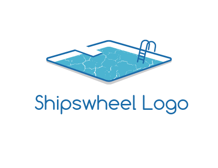 swimming pool logo