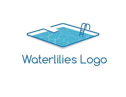 swimming pool logo