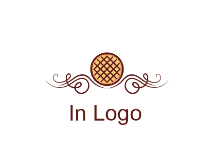 pie with swirls resembling pumpkin carriage in Cinderella