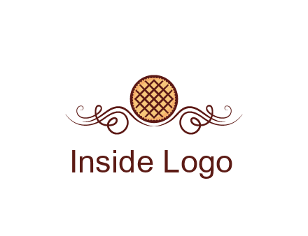 pie with swirls resembling pumpkin carriage in Cinderella
