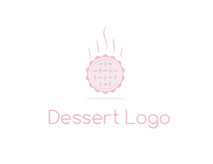steaming pie bakery logo