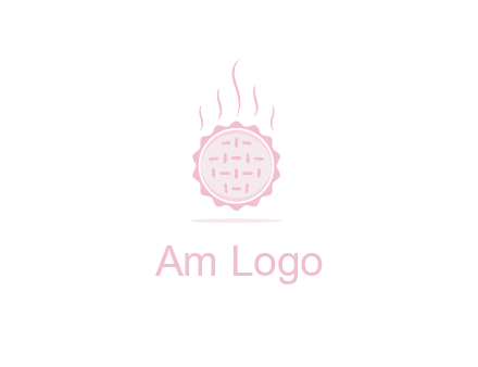 steaming pie bakery logo
