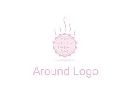 steaming pie bakery logo