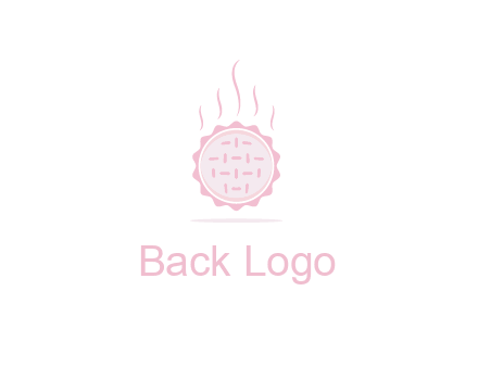steaming pie bakery logo