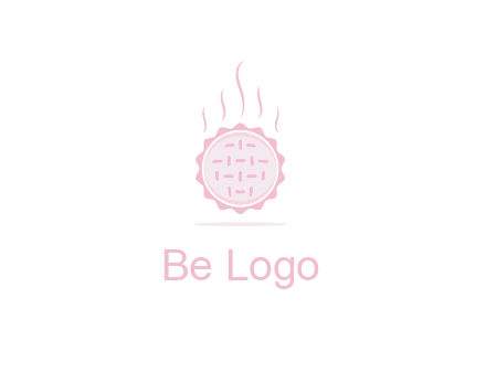 steaming pie bakery logo