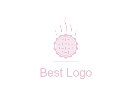 steaming pie bakery logo