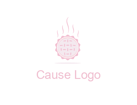 steaming pie bakery logo