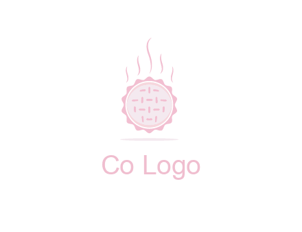 steaming pie bakery logo