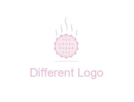 steaming pie bakery logo
