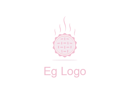 steaming pie bakery logo