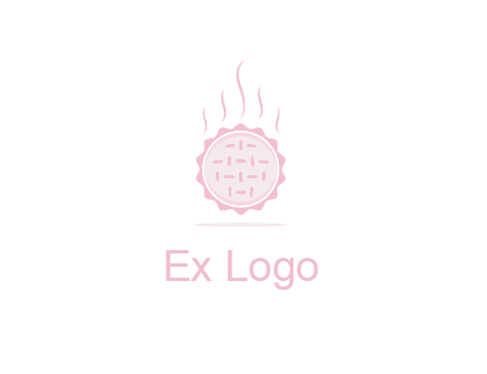 steaming pie bakery logo