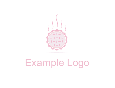 steaming pie bakery logo