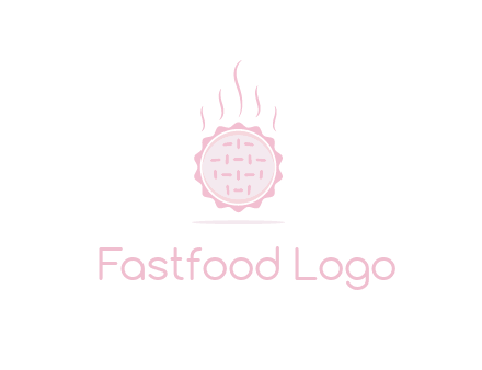 steaming pie bakery logo