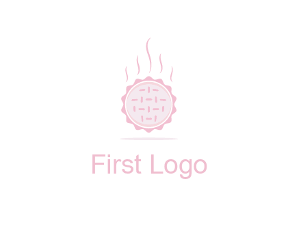 steaming pie bakery logo