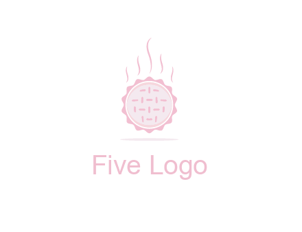 steaming pie bakery logo