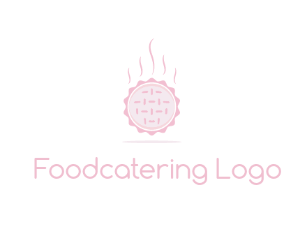 steaming pie bakery logo