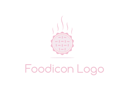 steaming pie bakery logo