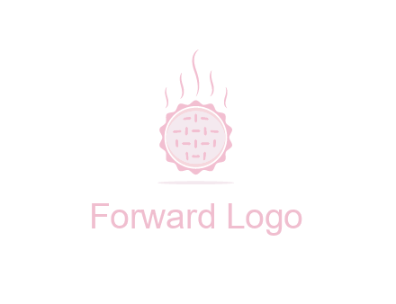 steaming pie bakery logo