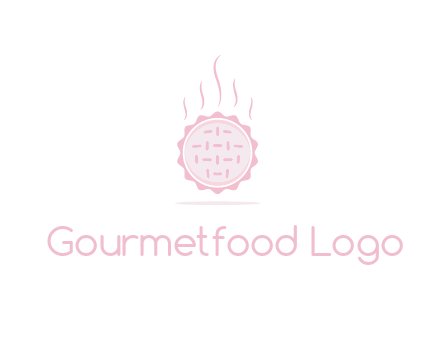 steaming pie bakery logo