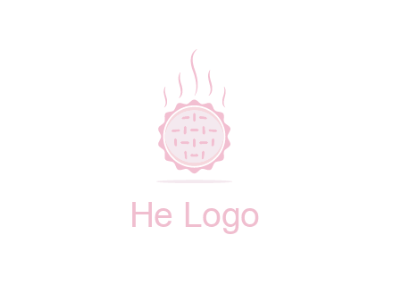 steaming pie bakery logo