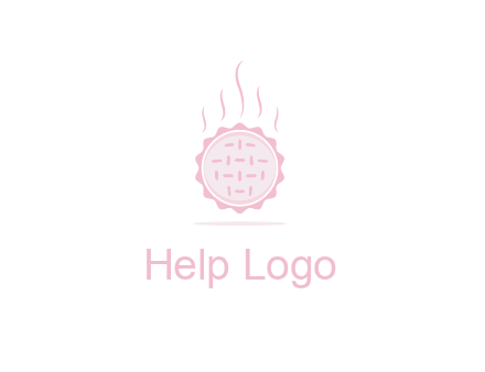 steaming pie bakery logo