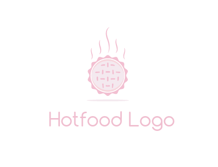 steaming pie bakery logo