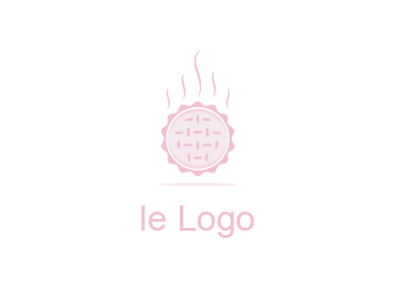 steaming pie bakery logo
