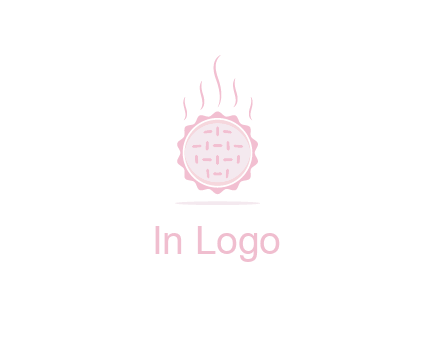 steaming pie bakery logo