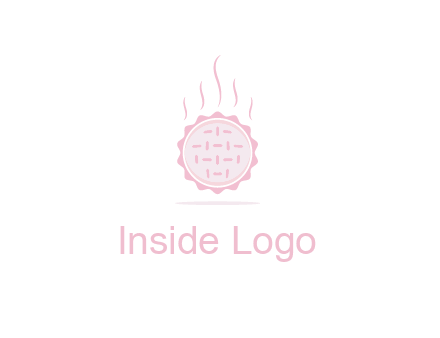 steaming pie bakery logo