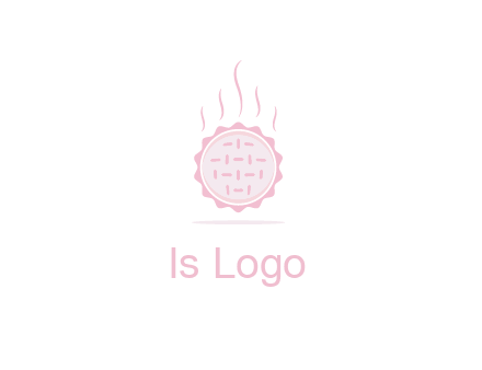 steaming pie bakery logo