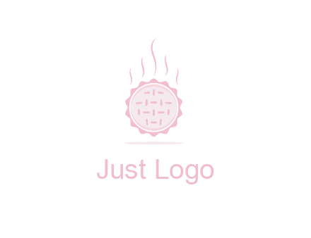 steaming pie bakery logo