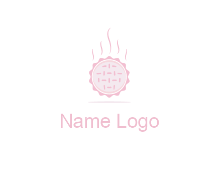 steaming pie bakery logo