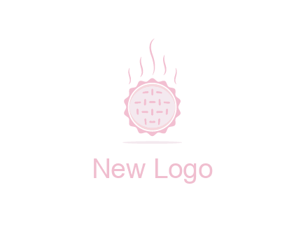 steaming pie bakery logo