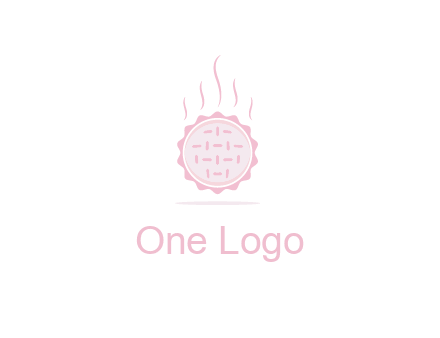 steaming pie bakery logo