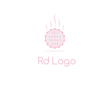 steaming pie bakery logo